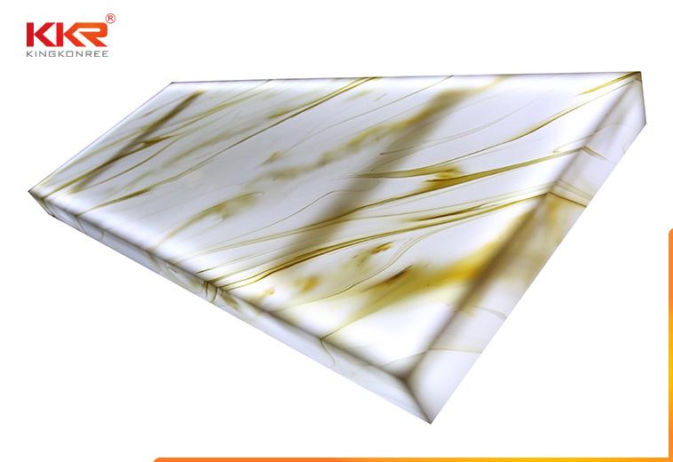 KKR Solid Surface Pure Translucent Solid Surface Sheet KKR-A025