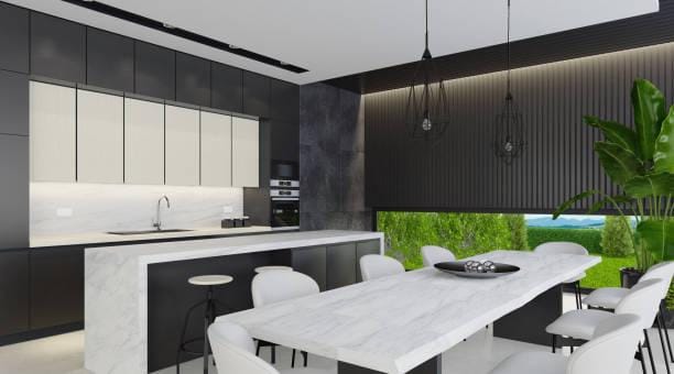 Kitchen countertop style