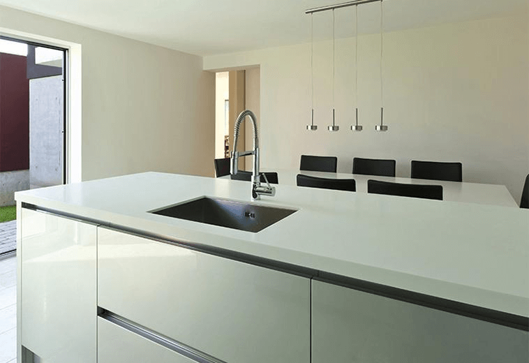 Solid Surface Waterfall Countertop