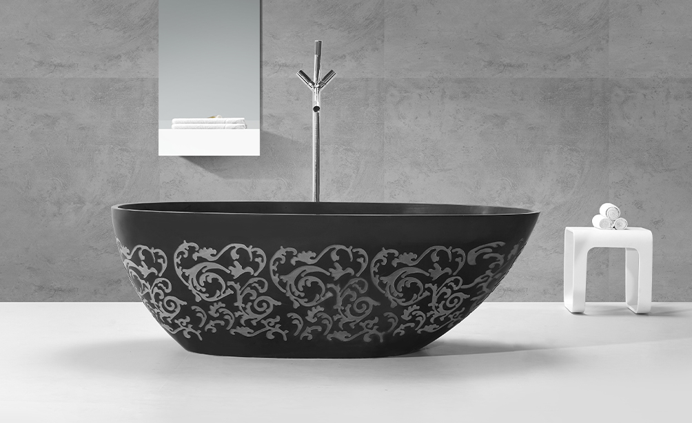 A designer bathtub