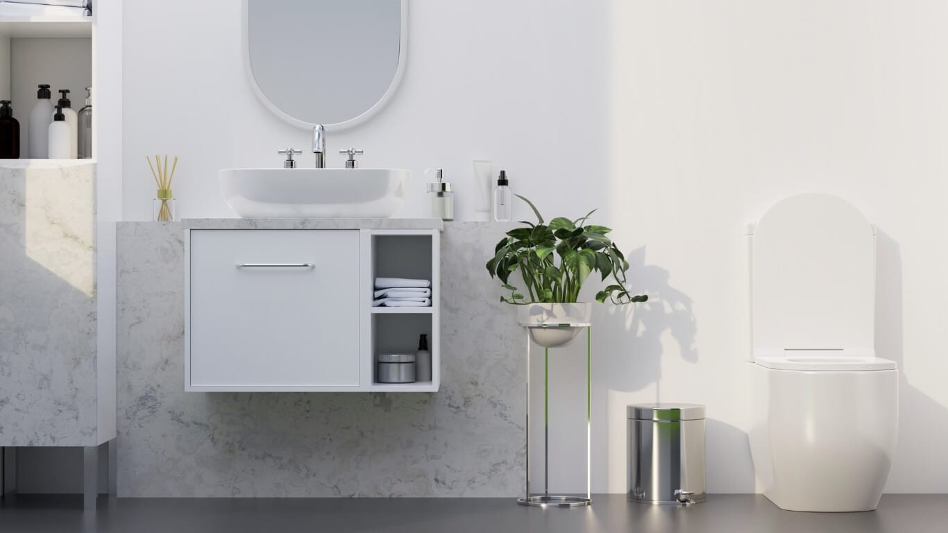 Solid Surface Cabinet Basin 4
