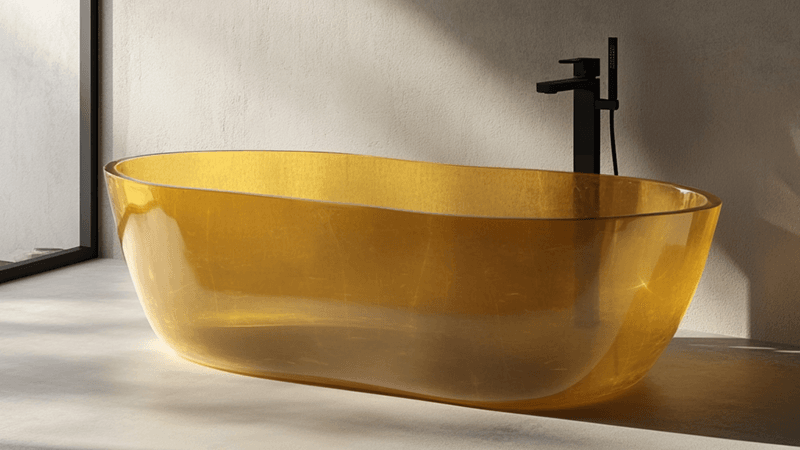 transparent bathtub