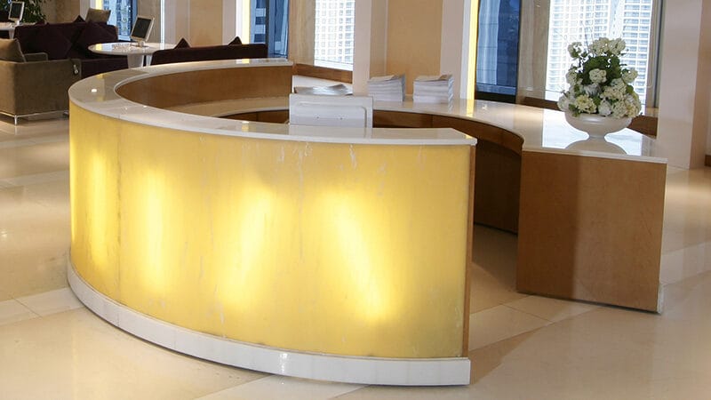 KKR Customization Reception Desk With Led Light (1)