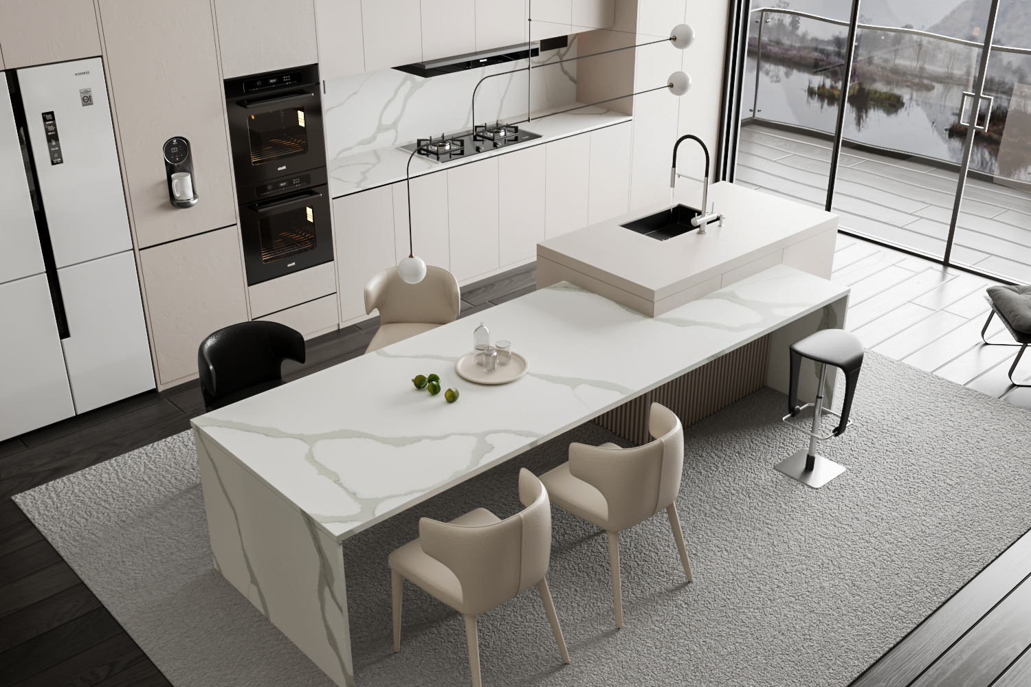 KKR M0693 solid surface worktops 9