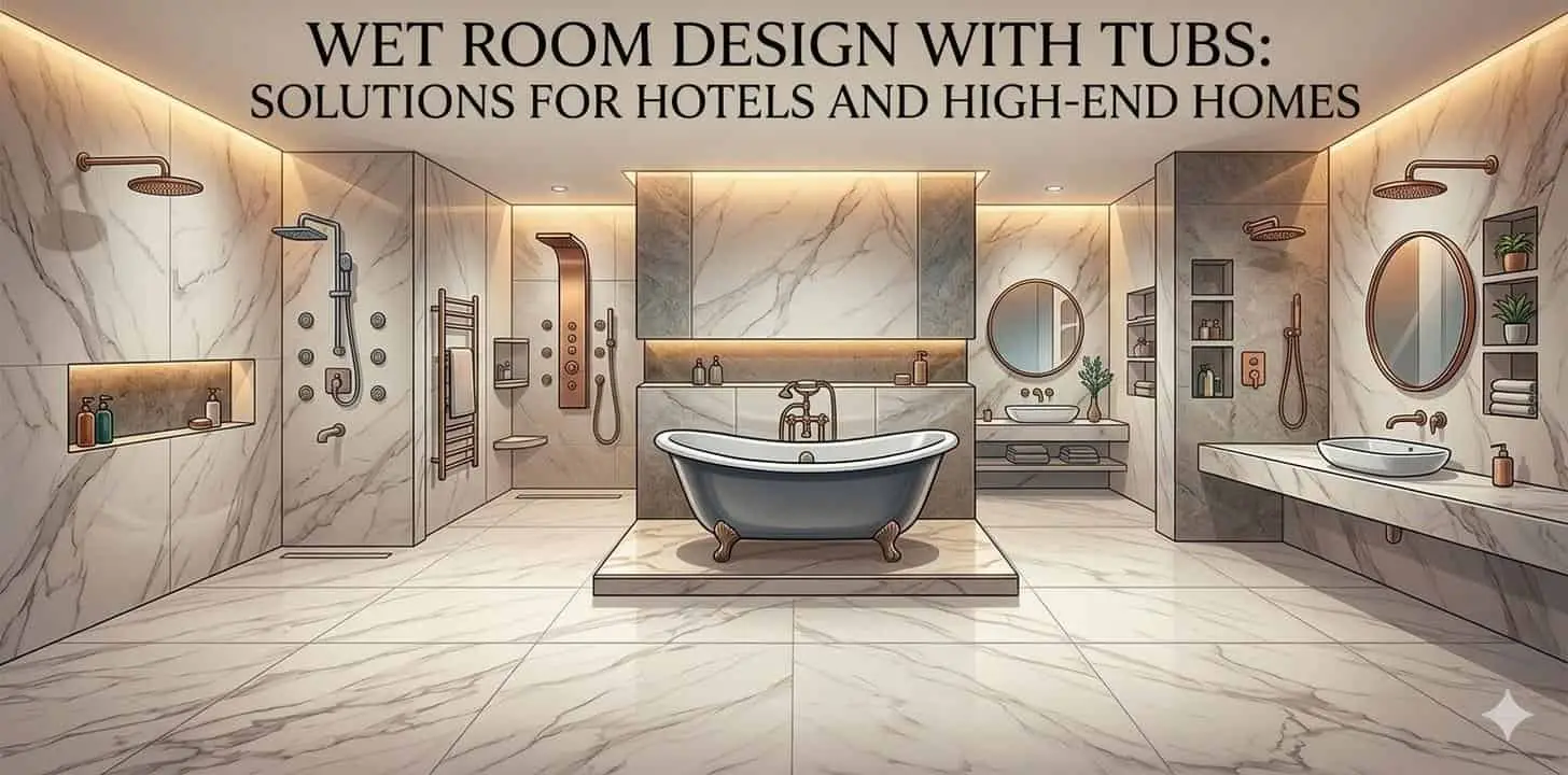 Wet Room Design with Tubs: Creative Solutions for Hotels and High‑End Homes