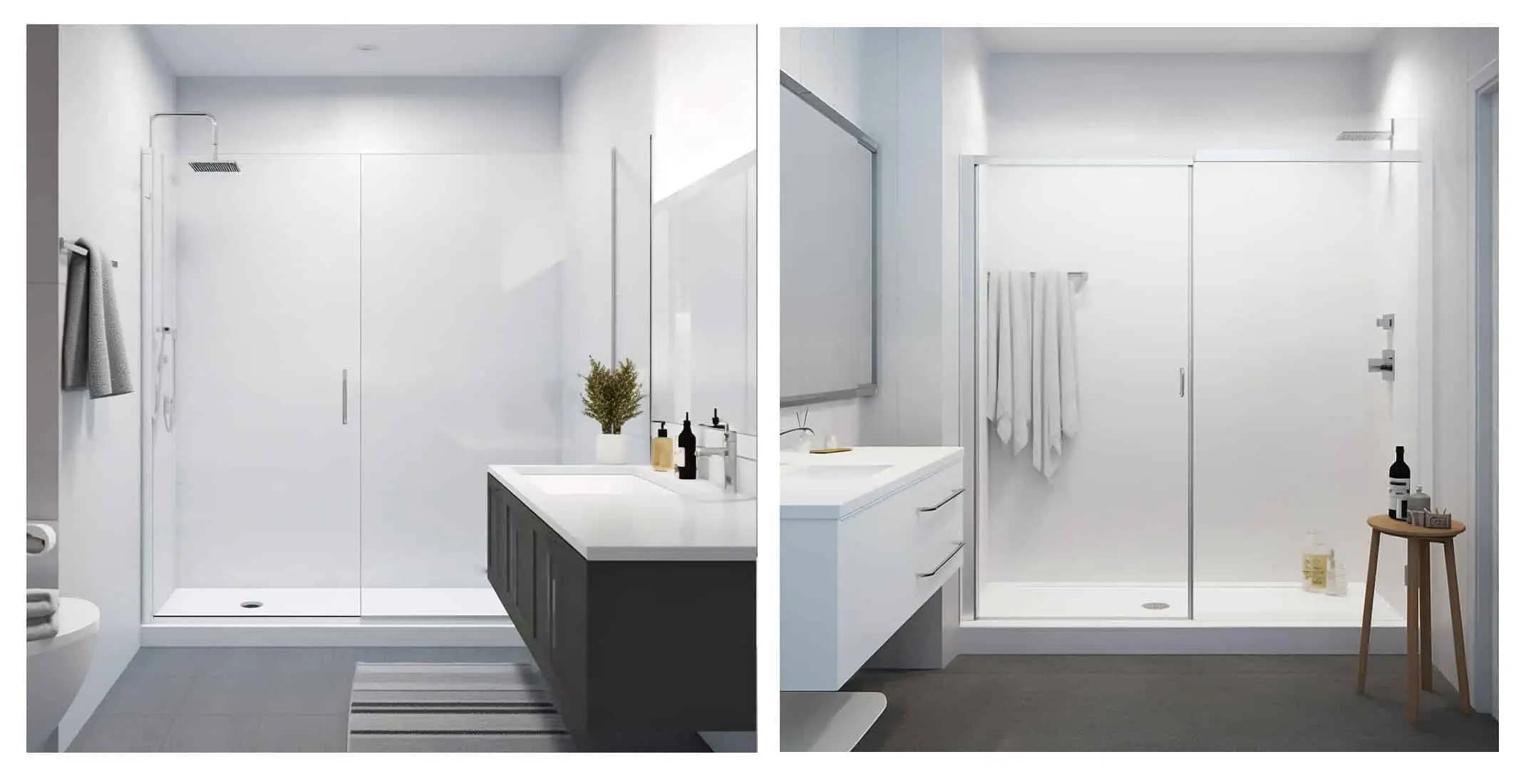 6 1 Pared de ducha blanca ¿Cuál es el mejor material para las paredes de ducha? - Una guía completa para diseñadores y contratistas 11