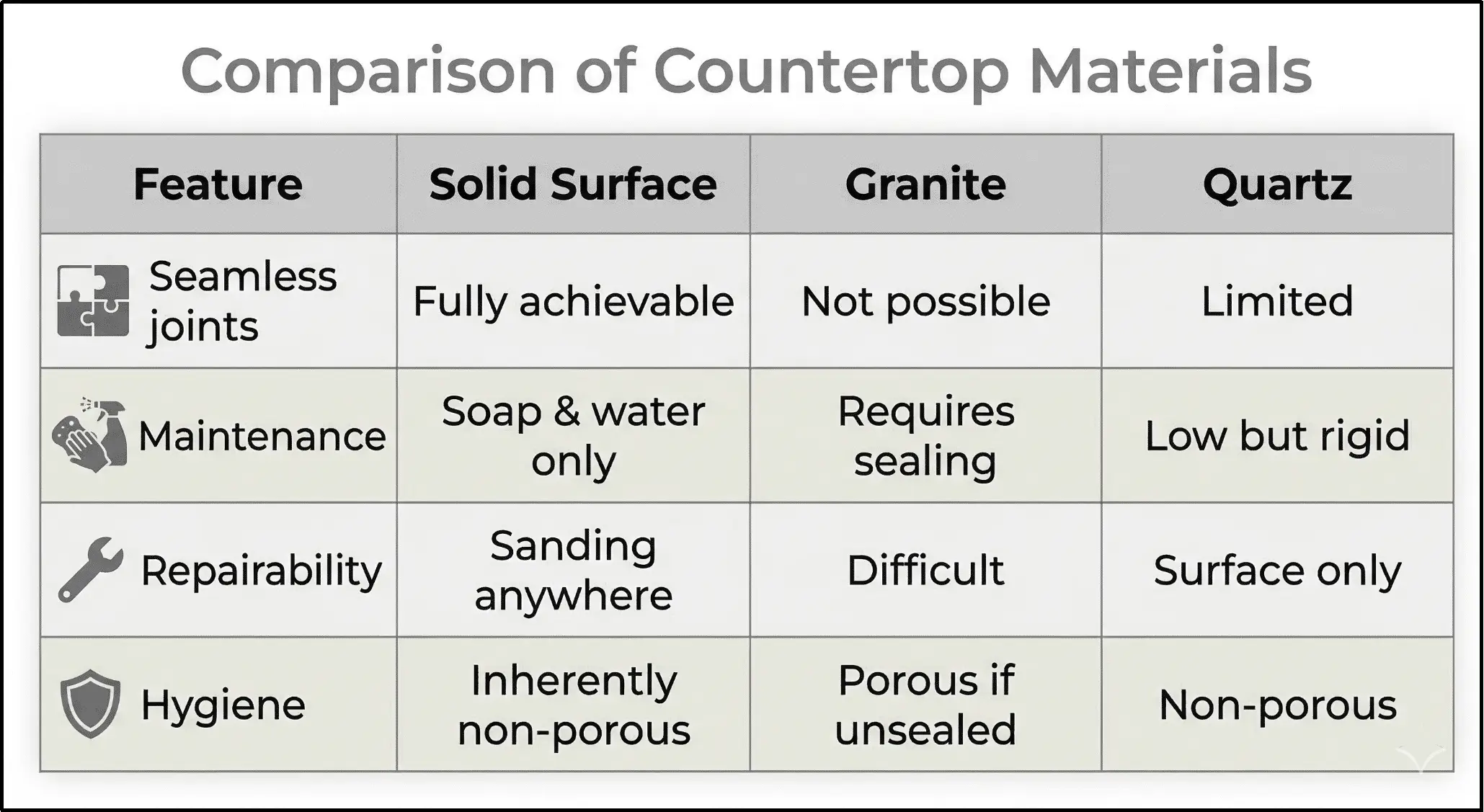 Material Benefits of Solid Surface Islands Kitchen Island Solid Surface Tops: Ideas and Solutions for Hospitality and Residential Projects 1