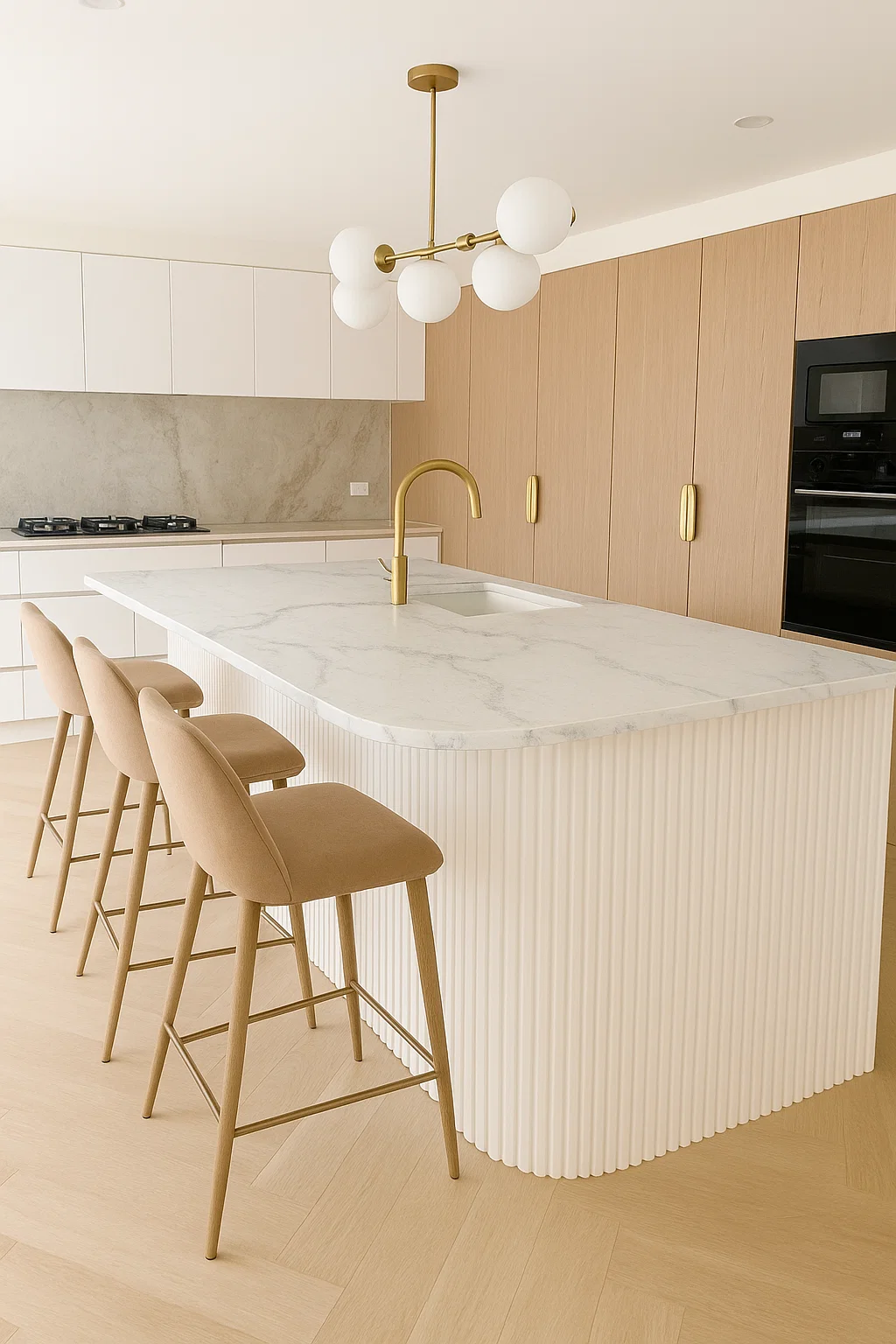 Minimalist and Sleek Islands KKR