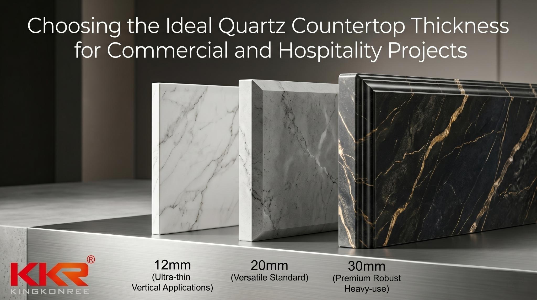 Cómo elegir el grosor ideal de encimera de cuarzo para proyectos comerciales y de hostelería 01 Cómo elegir el grosor ideal de encimera de cuarzo para proyectos comerciales y de hostelería 1