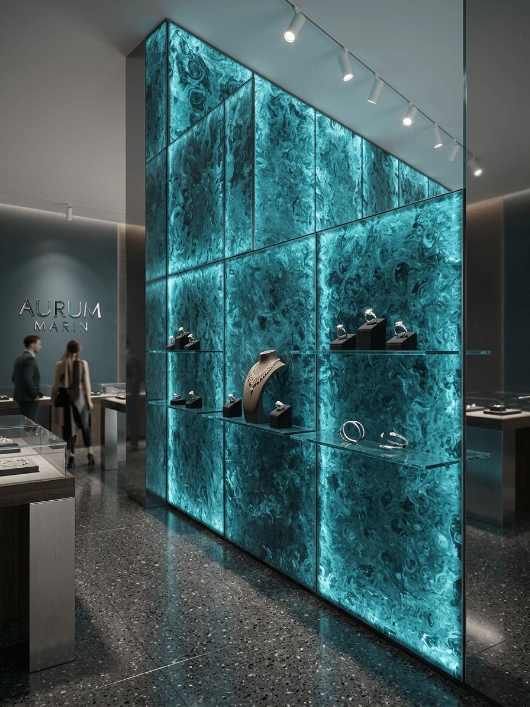 Green Solid Surface Sheets KKR 8949 Application 1 3