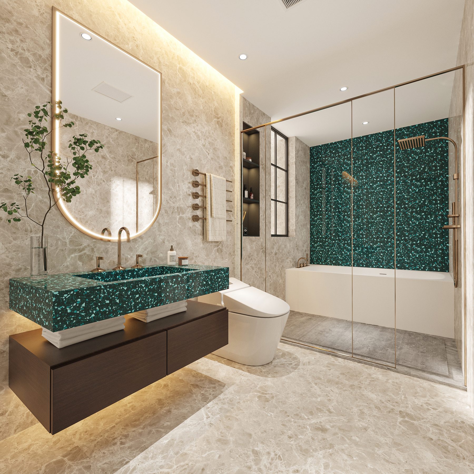 Green Solid Surface Sheets m2108 bath 1 6